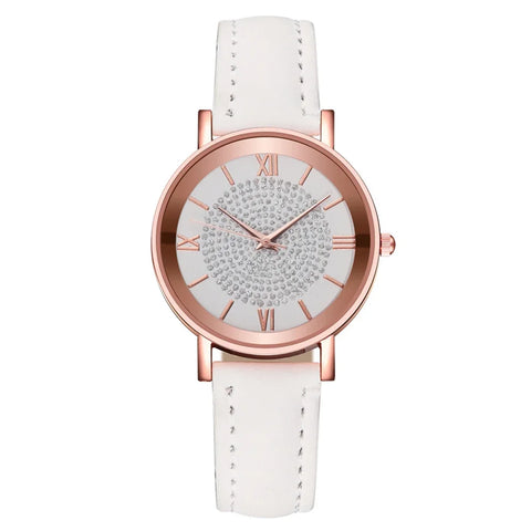 2025 New Women Watch Luxury Female Quartz Wristwatch Leather Belt Dial Casual Fashion Bracelet Ladies Girls Clock Gifts