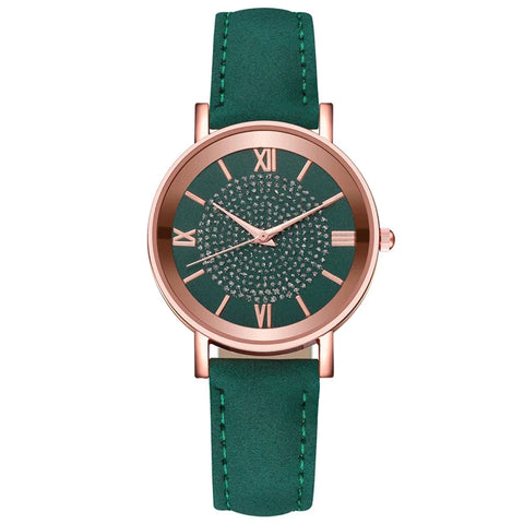 2025 New Women Watch Luxury Female Quartz Wristwatch Leather Belt Dial Casual Fashion Bracelet Ladies Girls Clock Gifts