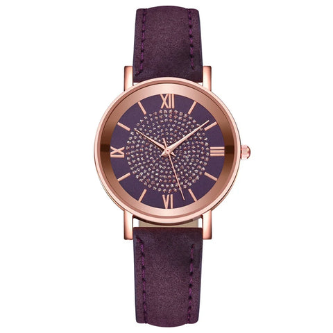 2025 New Women Watch Luxury Female Quartz Wristwatch Leather Belt Dial Casual Fashion Bracelet Ladies Girls Clock Gifts